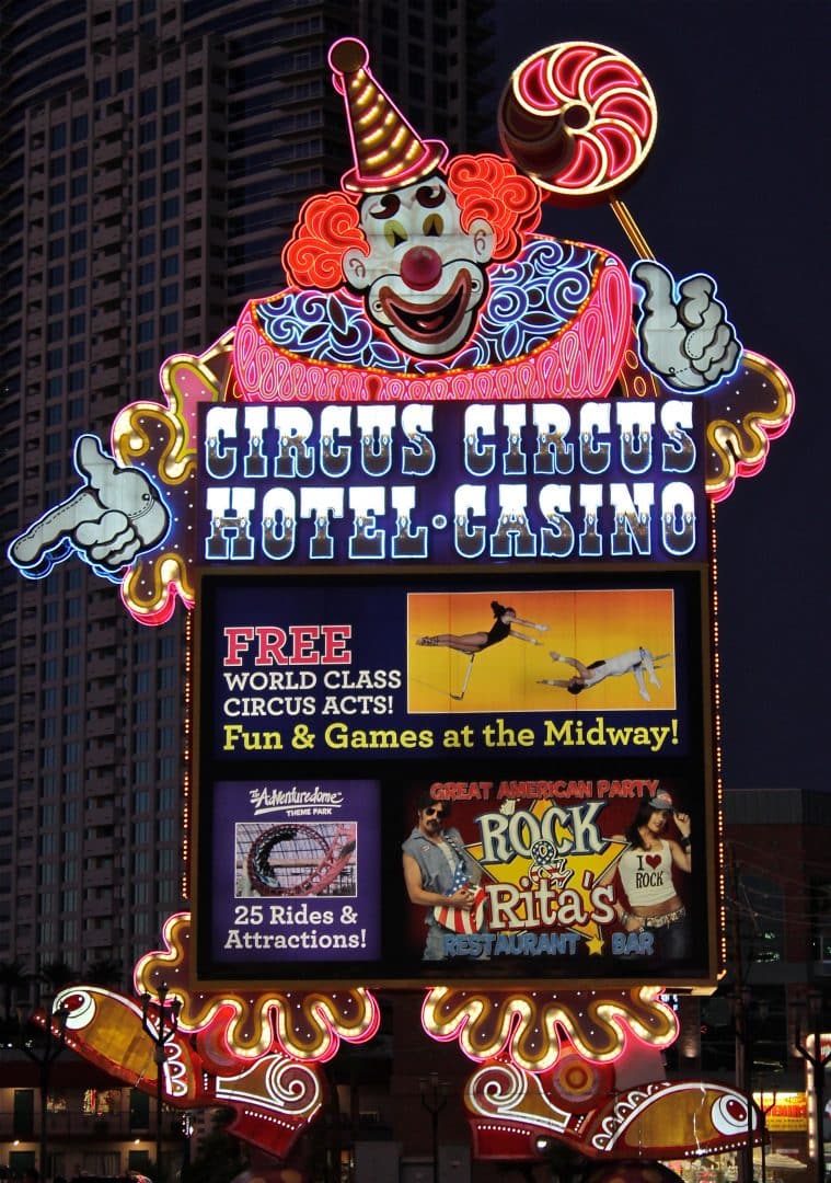 Circus Circus Hotel and Casino - one of the worst-rated Las Vegas Casinos on the Strip