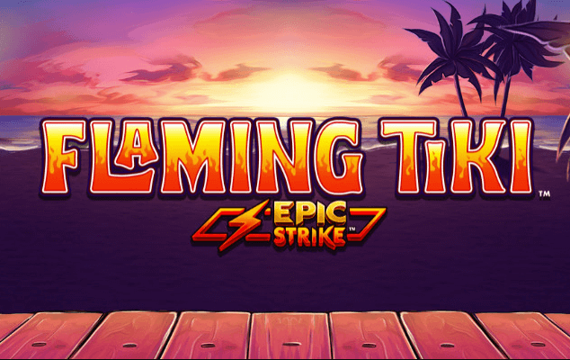 Flaming Tiki Online Slot Game Logo Image