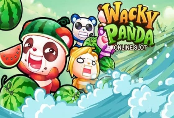 Wacky Panda Online Slot Game Logo Image Symbol