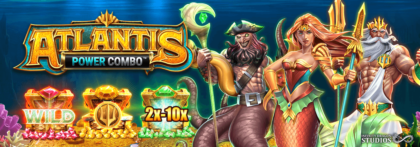 Atlantis Power Combo Online Slot Game Logo Image