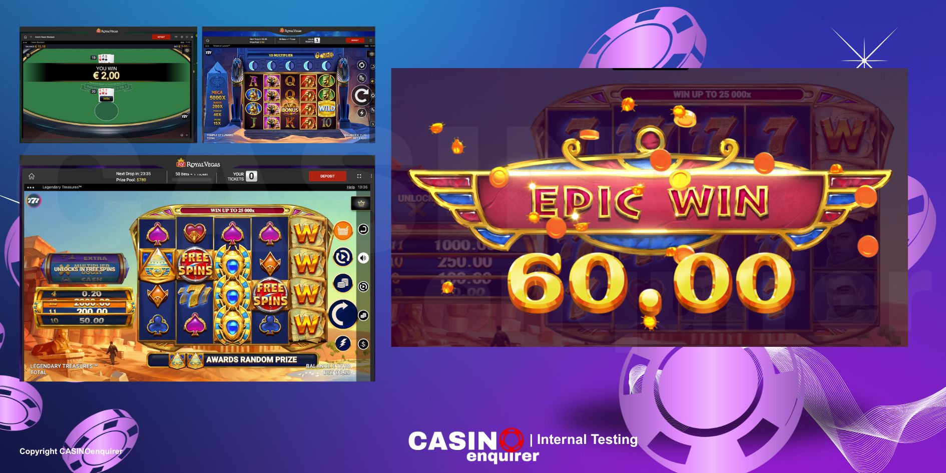 Royal Vegas Screenshots