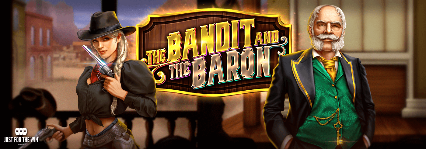 The Bandit and the Baron Online Slot Game Logo Image