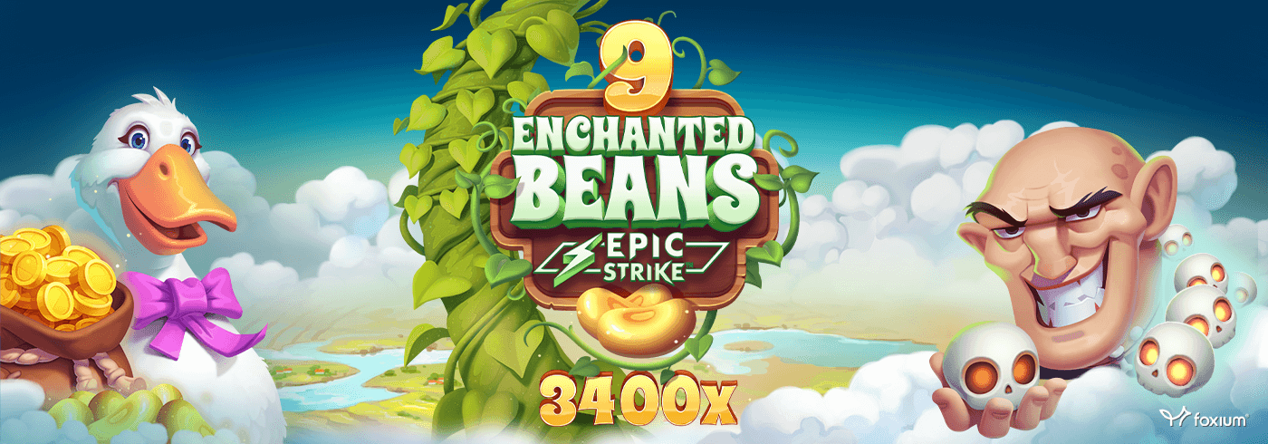 9 Enchanted Beans Online Slot Game Logo Image