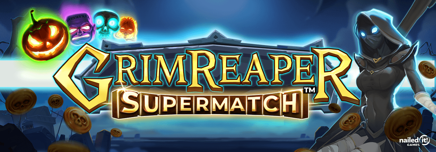 Grim Reaper Supermatch Online Slot Game Logo Image