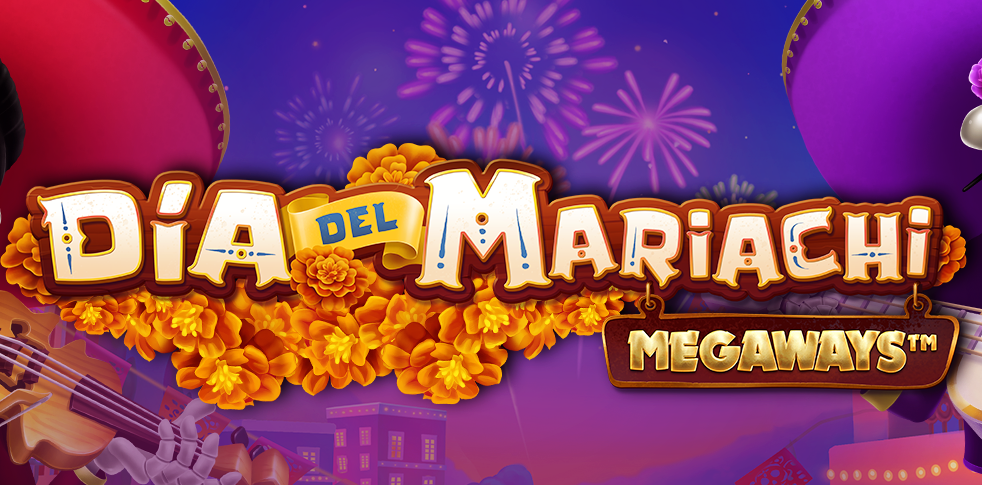 Dia Mariachi Megaways Online Slot Game Logo Image