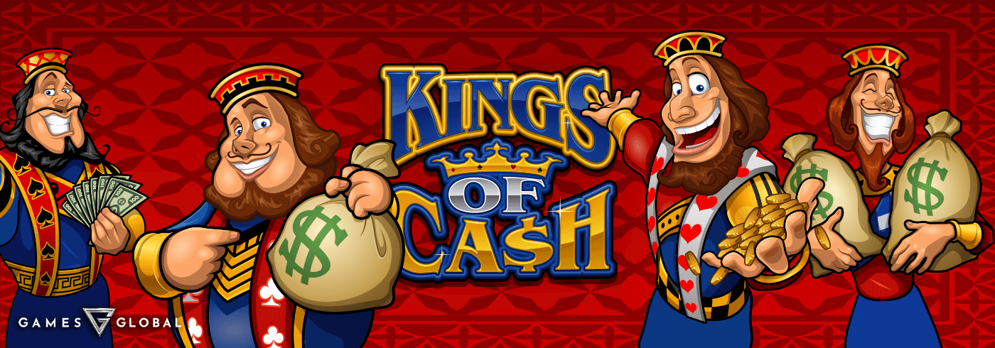 Kings Of Cash Online Slot Game Logo Image