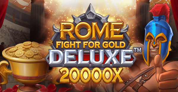 Rome Fight for Gold Online Slot Game Logo Image