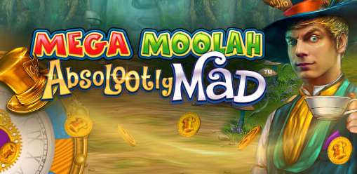 Absolootly Mad Mega Moolah Online Slot Game Logo Image