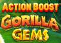 Action Boost Gorilla Gems Online Slot Game Logo Image