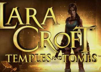 Lara Croft Temple and Tombs Online Slot Game Logo Image