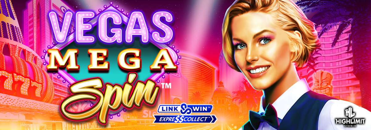 Vegas Mega Spin Online Slot Game Logo Image