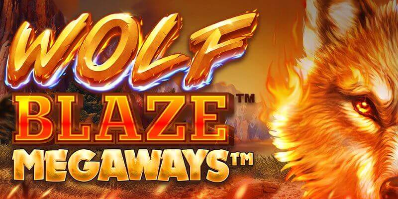 Wolf Blaze Megaways Online Slot Game Logo Image