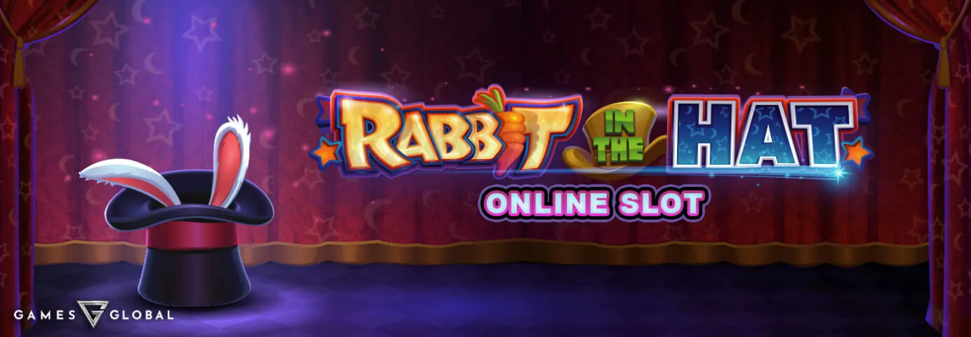 Rabbit in the Hat Online Slot game Logo Image