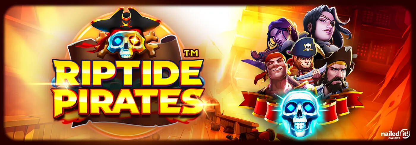 Riptide Pirates Online Slot Game Logo Image