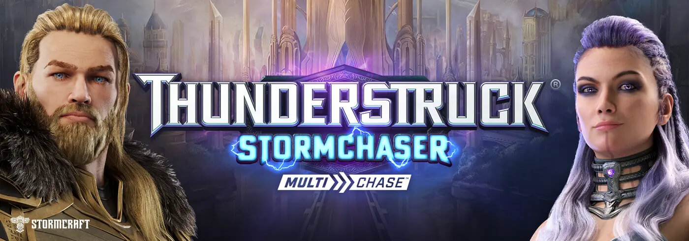 Thunderstruck Stormchaser Online Slot Game Logo Image