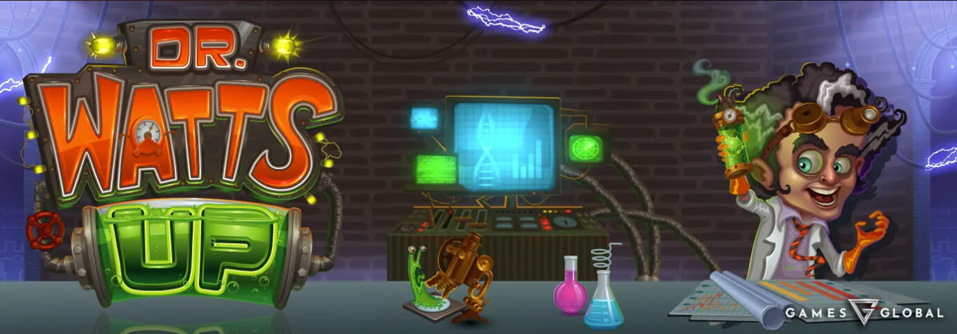 Dr Watts Up Online Slot Game Logo Image