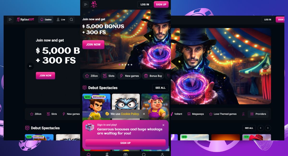 SpinsUp screenshot