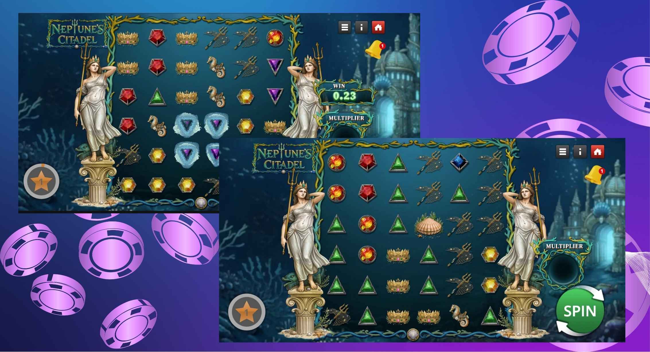 Lucky Creek Casino slot bonus feature during real money testing