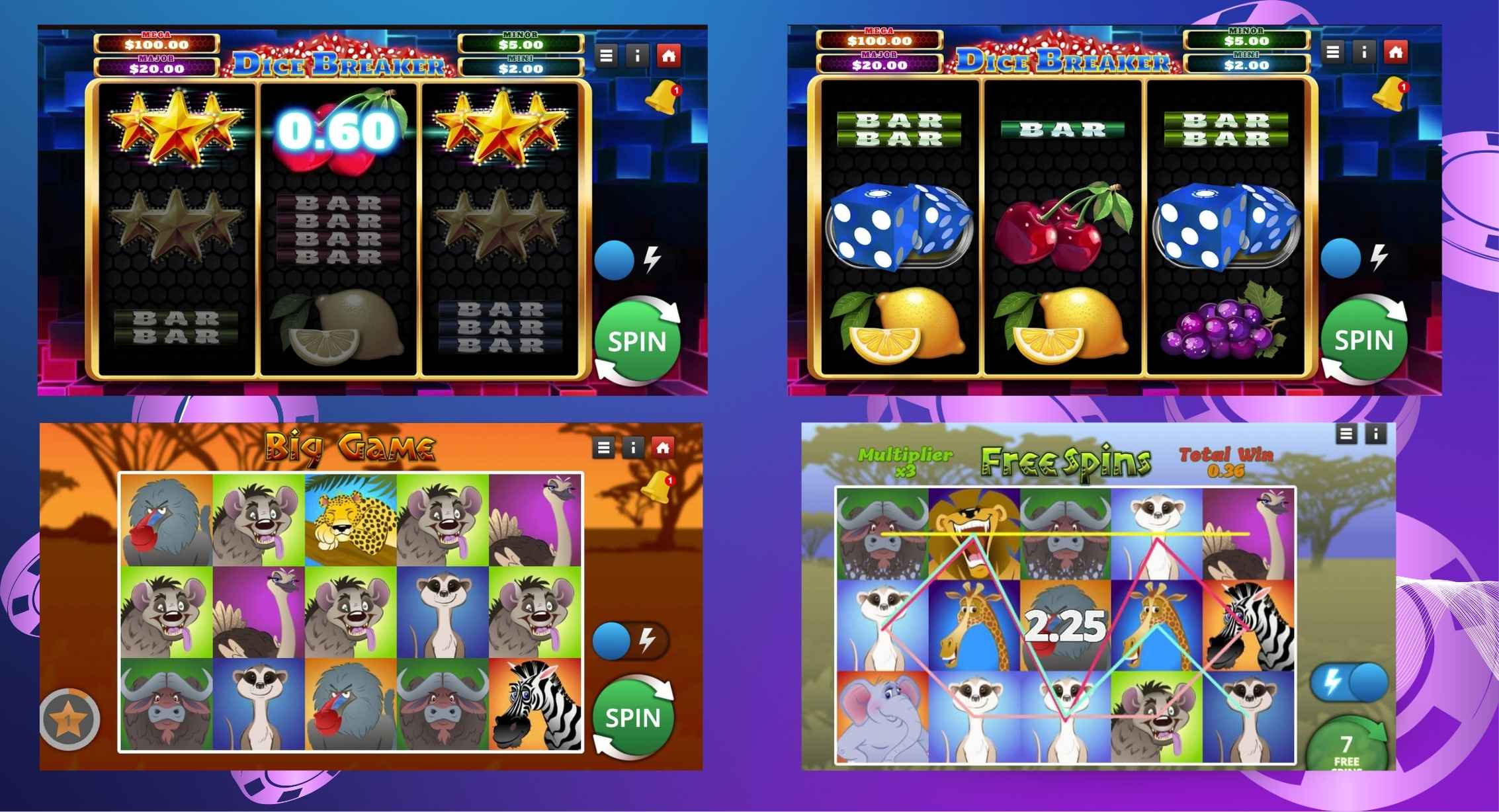 Lucky Creek Casino slots gameplay during real money testing