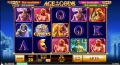 Age of the Gods Online Slot Title Menu