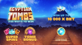 Egyptian Tombs Online Slot Game Introduction Game Menu Title Image